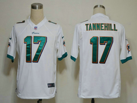 White Nike Game NFL jerseys Miami Dolphins 17 Tannehill